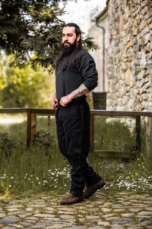 Viking wool pants "Jorgen" Black L