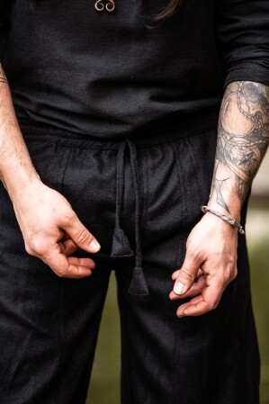Viking wool pants "Jorgen" Black L