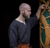 Wikinger-Kurzarmtunika "Olaf" Schwarz S