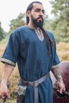 Short sleeve tunic with border "Richard" blue XXL