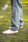 Pantalon de laine rustique "Harald" Gris M