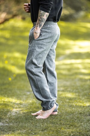 Rustikale Wollhose "Harald" Grau S