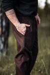 Pantaloni rustici in lana "Harald" Marrone XXL