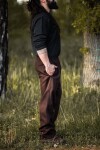 Rustic wool pants "Harald" Brown XL