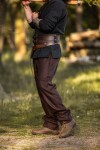 Pantalon en laine rustique "Harald" Marron S