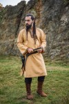 Tunic with border "Halvor" Honey brown M