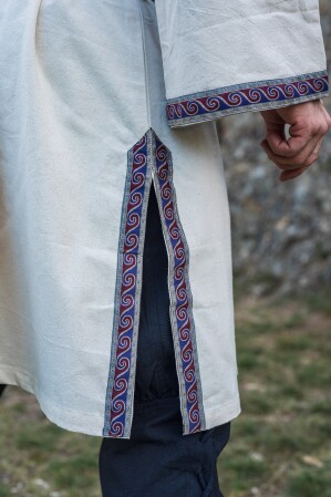 Tunic with border "Halvor" Natural S