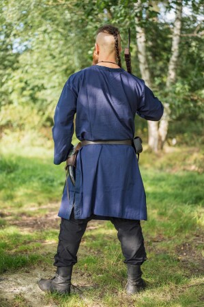 Tunic with border "Halvor" blue XL