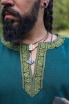Tunic with border "Halvor" green M