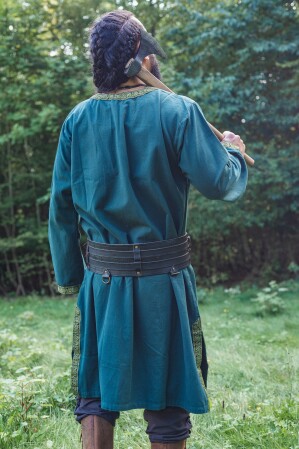 Túnica con borde "Halvor" Verde L