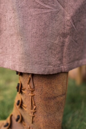 Short sleeve tunic with border "Richard" Chestnut L
