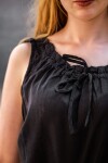 Blouse dété sans manches "Adele" Noir L