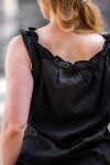 Ärmellose Sommerbluse "Adele" Schwarz XS