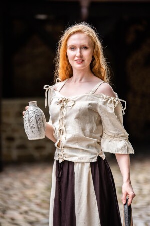 Strapped blouse "Prina" Natural XL