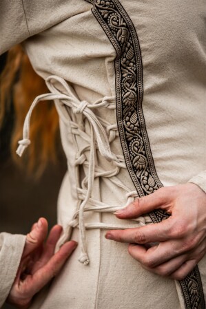 Medieval cotton dress "Angie" Natural XS