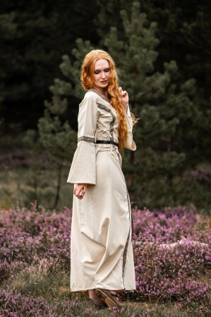 Medieval cotton dress "Angie" Natural XS