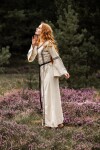 Medieval cotton dress "Angie" Natural XS