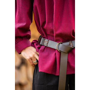 Cinturón de anillas "Conrad" con correas de cuero Marrón de 150 cm