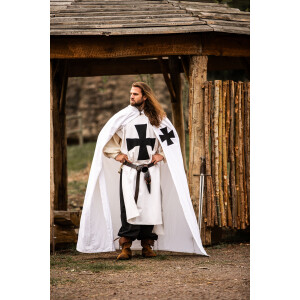 Tunic of the Knights Templar white/black