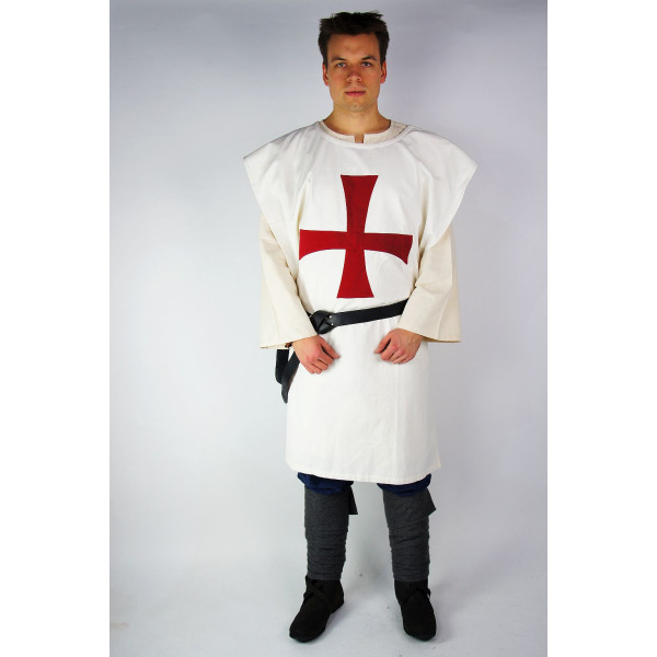 Tunica dei Cavalieri Templari Bianco/Rosso