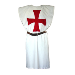 Tunic of the Knights Templar white/Red