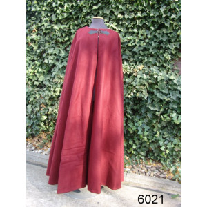 Hooded wool cape with clasp "Dylan" Grey