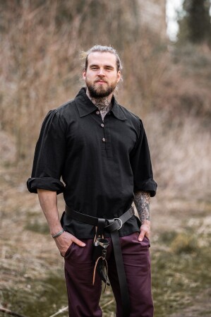Medieval Shirt "Ferdinand" Black XXXL