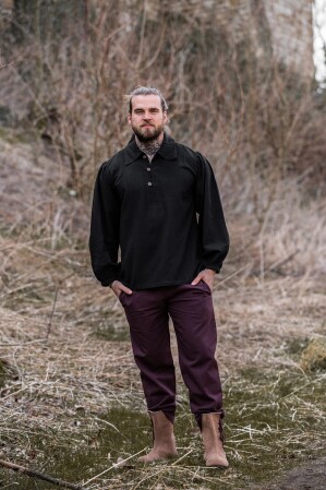 Medieval Shirt "Ferdinand" Black XXXL