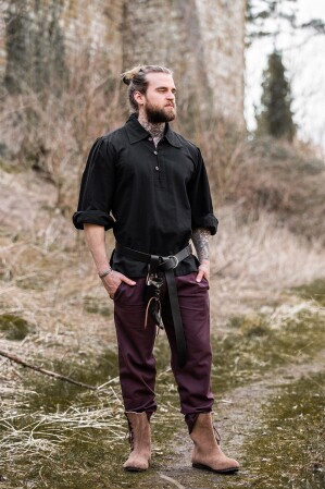 Medieval shirt "Ferdinand" Black S