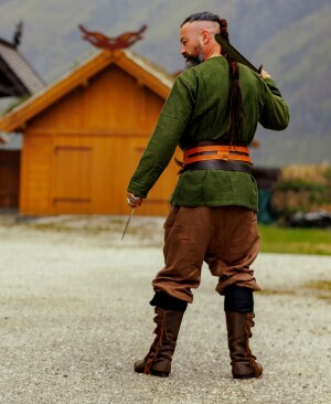 La Túnica vikinga "Ivar" Green XXXL