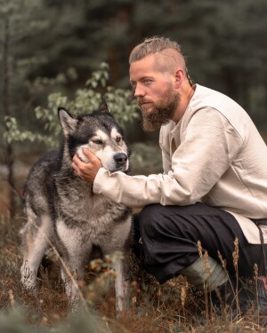 Wikingertunika "Ivar" Natur XXXL