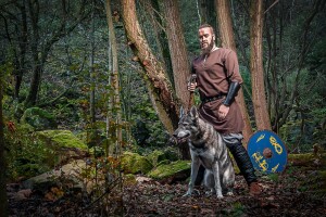 Viking tunic with embroidery "Erwin" Dark brown XL