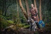 Viking tunic with embroidery "Erwin" Dark brown XL