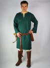 Túnica vikinga con bordado "Erwin" Verde M