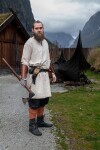 Tunique viking avec broderie "Erwin" Ècru XXL