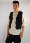 Handwoven vest "Lutz" Black XXXL