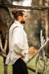 Hand-woven vest "Lutz" Natural L