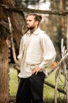 Hand-woven vest "Lutz" Natural XXXL
