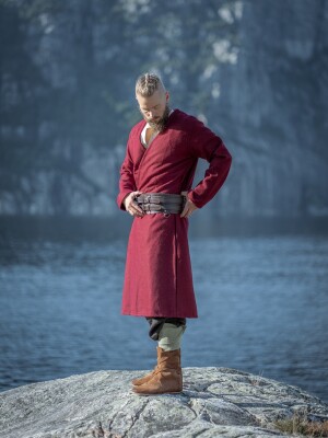 Gonna con pattina in lana "Balder" Rosso L/XL
