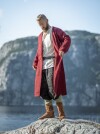 Gonna con pattina in lana "Balder" Rosso XXL