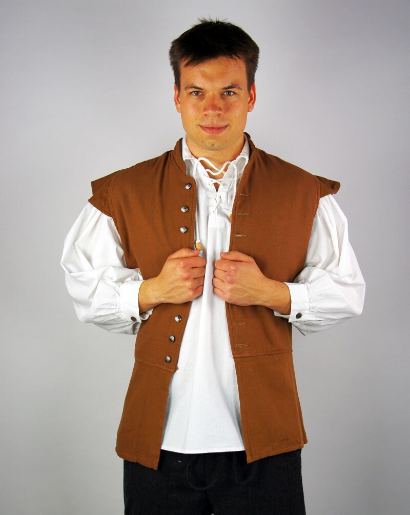 Klassischer Wams "Charles" Tabakbraun M
