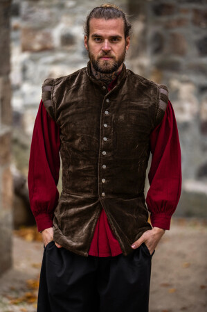 Edler Samt-Wams "Pierre" Braun M