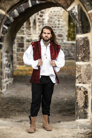 Edler Samt-Wams "Pierre" Rot M