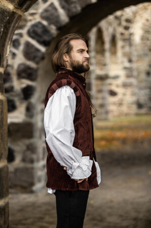 Edler Samt-Wams "Pierre" Rot M
