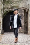 Lansquenet jacket with slit sleeves "Brandolf" Black XXL