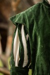 Landsknechtjacke mit geschlitzten Ärmeln "Brandolf" Grün S