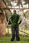 Chaqueta de Lansquenet con mangas cortadas "Brandolf" Verde XL