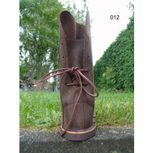 012 Nubuck leather beak boots- brown