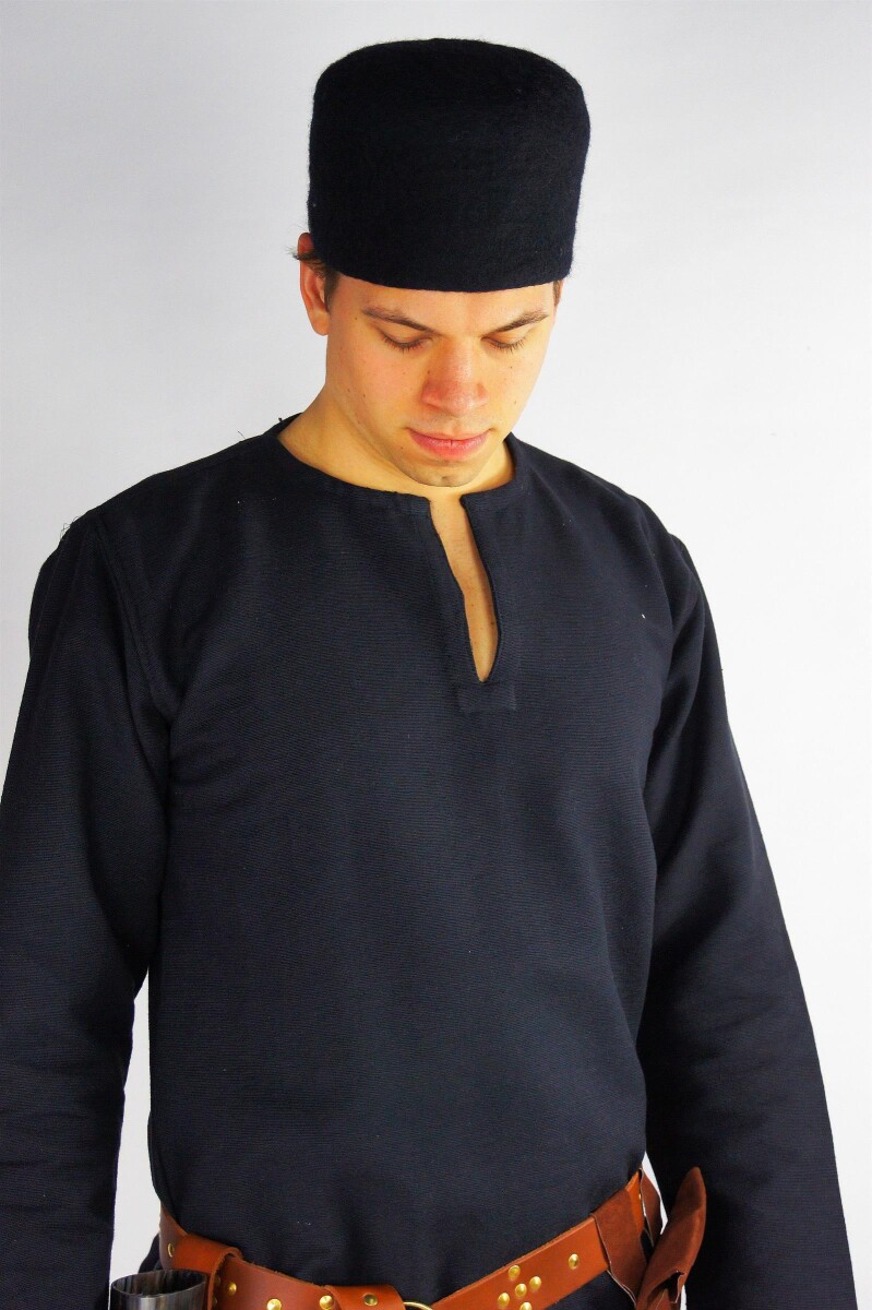 Wool felt cap "Hans" black S/M