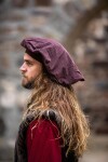 Velvet beret "Kurt" Brown XL 58-60 cm